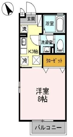 ハイム安井伍番館の物件間取画像